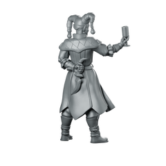 Jester01 Miniature Jester Bard Miniature 360 Spin 04
