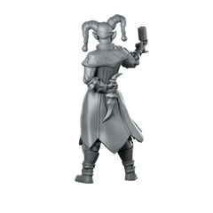 Jester01 Miniature Jester Bard Miniature 360 Spin 05