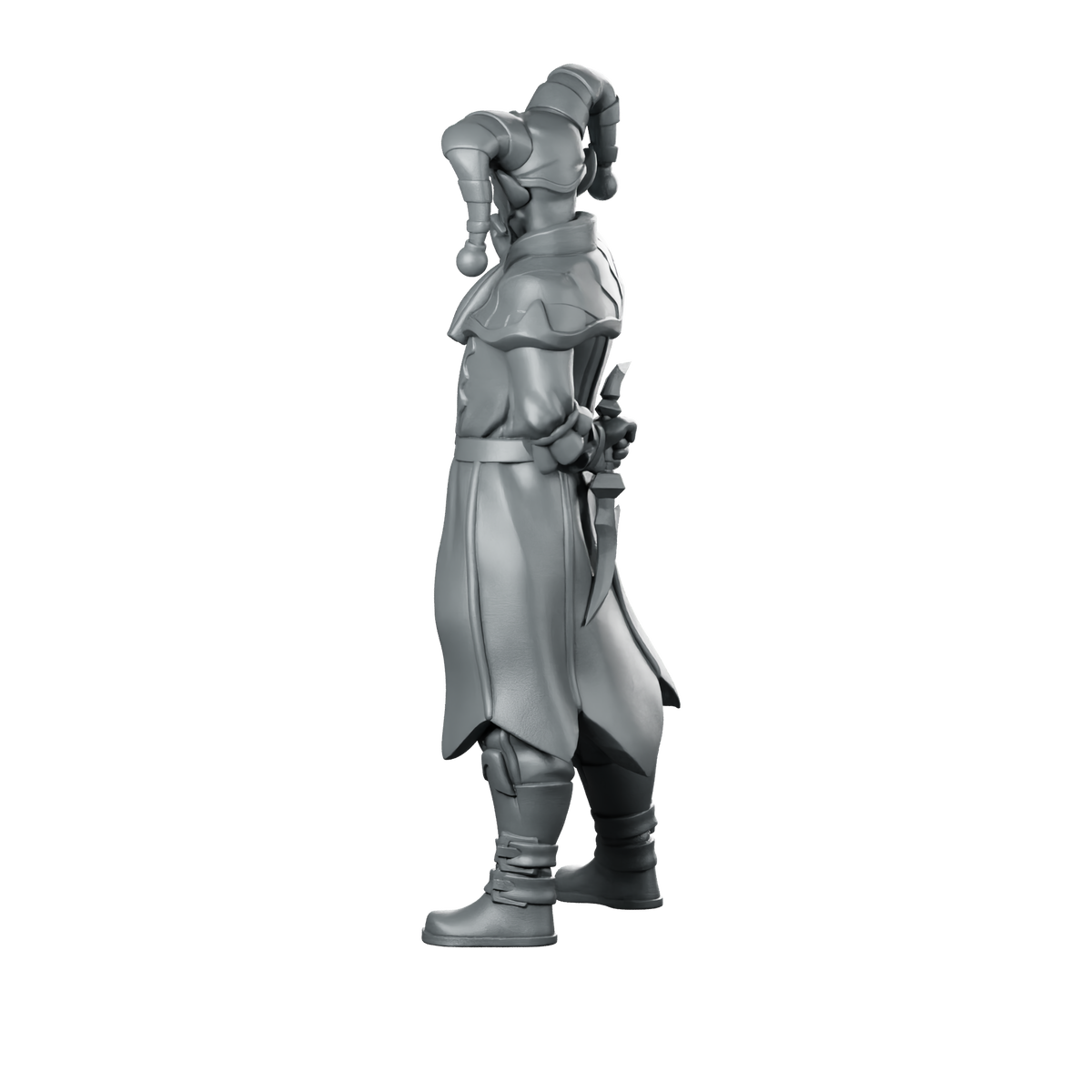 Jester01 Miniature Jester Bard Miniature 360 Spin 06