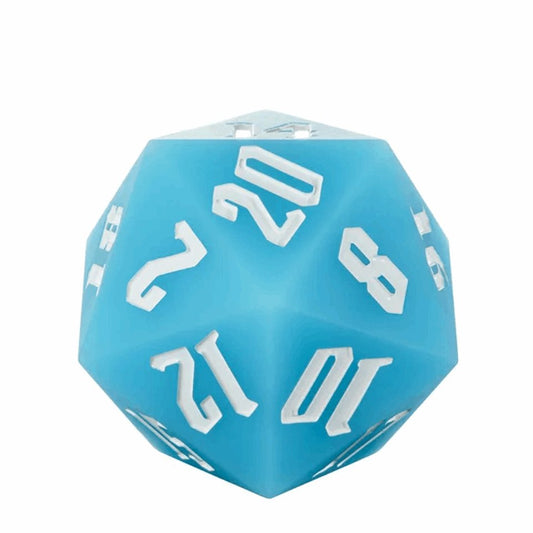 Jester's Bounce | 55 mm leuchtendes D20-Silikon | Blau