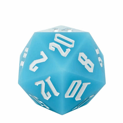 Jester's Bounce | 55mm Luminous D20 Silicone | Blue - Tabletop Dominion - We Print Miniatures