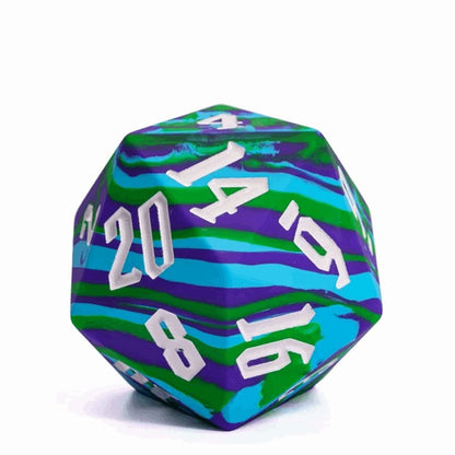 Jester's Bounce | D20 Silicone | Blue Green - Tabletop Dominion - We Print Miniatures