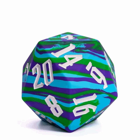 Jester's Bounce | D20 Silicone | Blue Green - Tabletop Dominion - We Print Miniatures