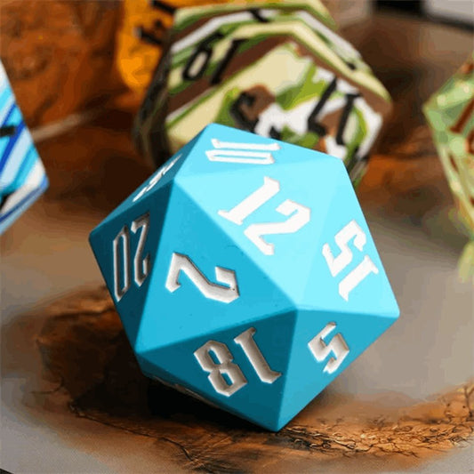 Jester's Bounce | D20 Silicone | Sky Blue - Tabletop Dominion - We Print Miniatures