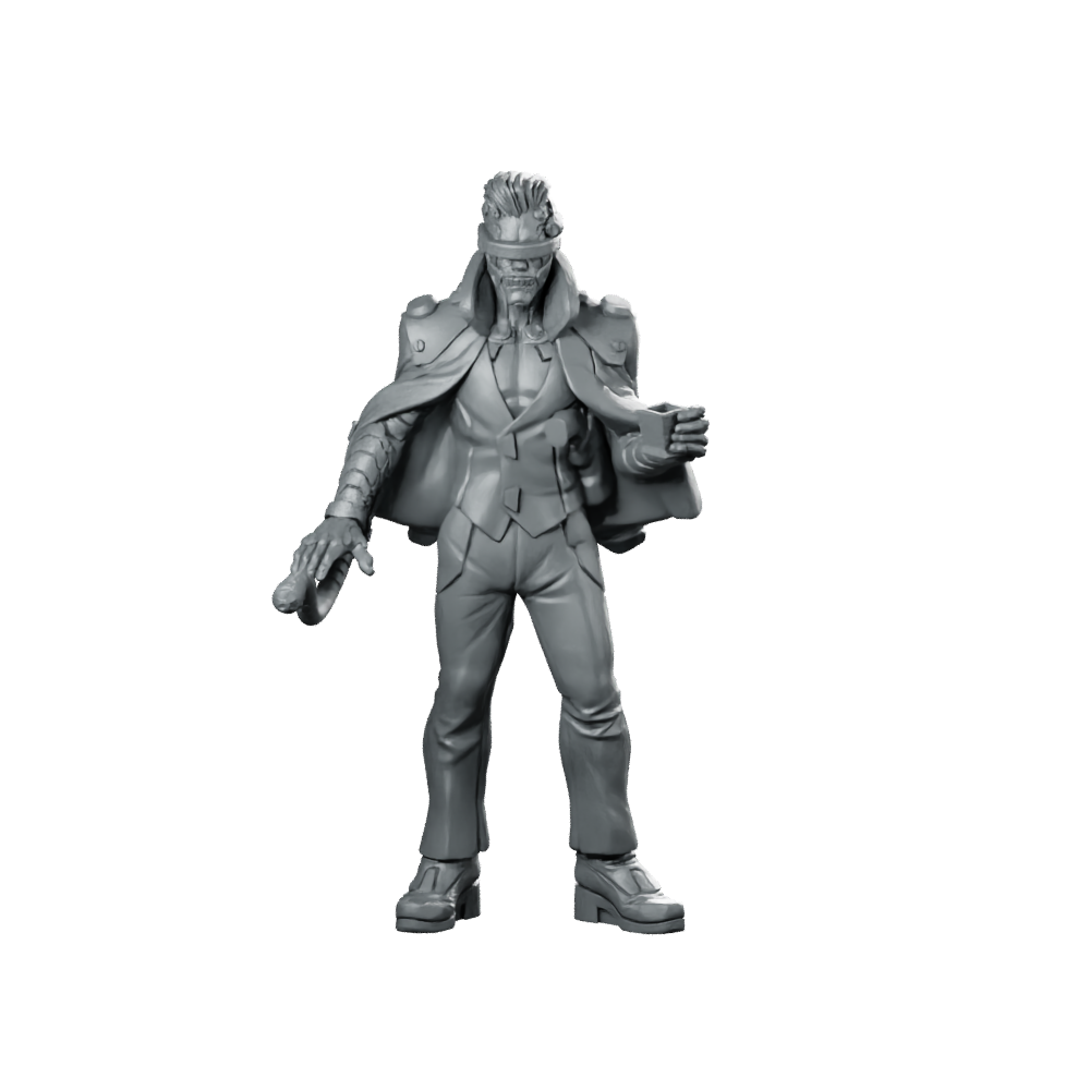 Jim Romolo Cyborg Gentleman Operative Miniature 360 Spin 01
