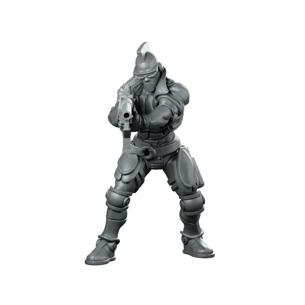 Jimmy Banana Shock Trooper Rifleman Miniature 360 Spin 01