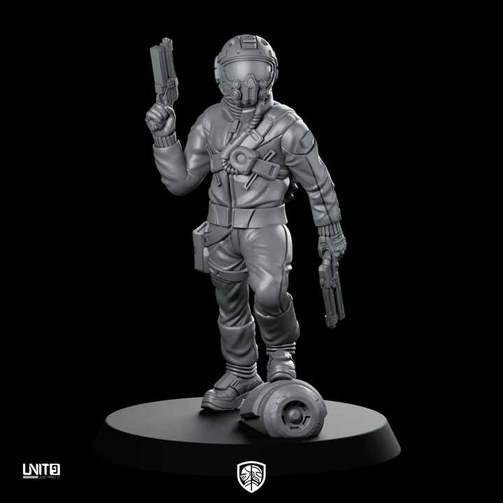 Johan Ghosthaul Pike 1 Miniature Cyberpunk Sci-Fi Operative