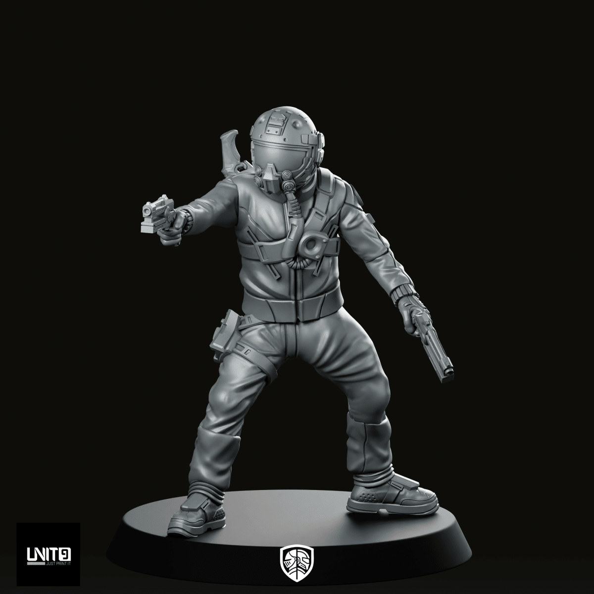Johan Ghosthaul Pike 2 Miniature - Unit9 - We Print Miniatures