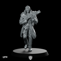 John Bishop Cyberpunk Miniature Machine Gun Operative