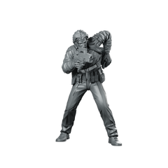 Johnny Assassin Cyberpunk Miniature Tactical Gunfighter Operative Miniature 360 Spin 01