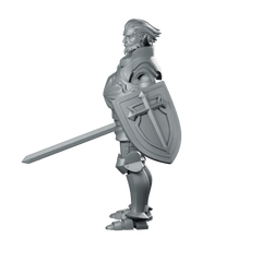 Josef Miniature Armored Sword Shield Warrior Hero Miniature 360 Spin 01