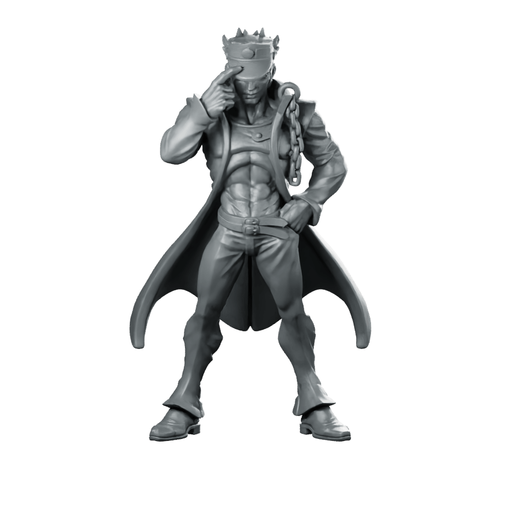 Jotaro Product Render Miniature Chaincloak Captain - RN Estudio - We Print Miniatures