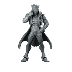 Jotaro Product Render Miniature Chaincloak Captain - RN Estudio - We Print Miniatures