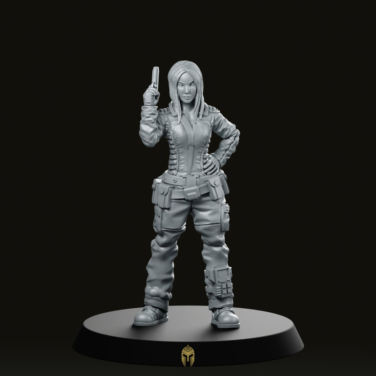 Judith Synthetic Support Crew Survivor Miniature - Papsikels Miniatures - We Print Miniatures