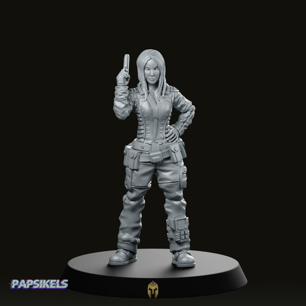 Judith Synthetic Support Crew Survivor Miniature - Papsikels Miniatures - We Print Miniatures