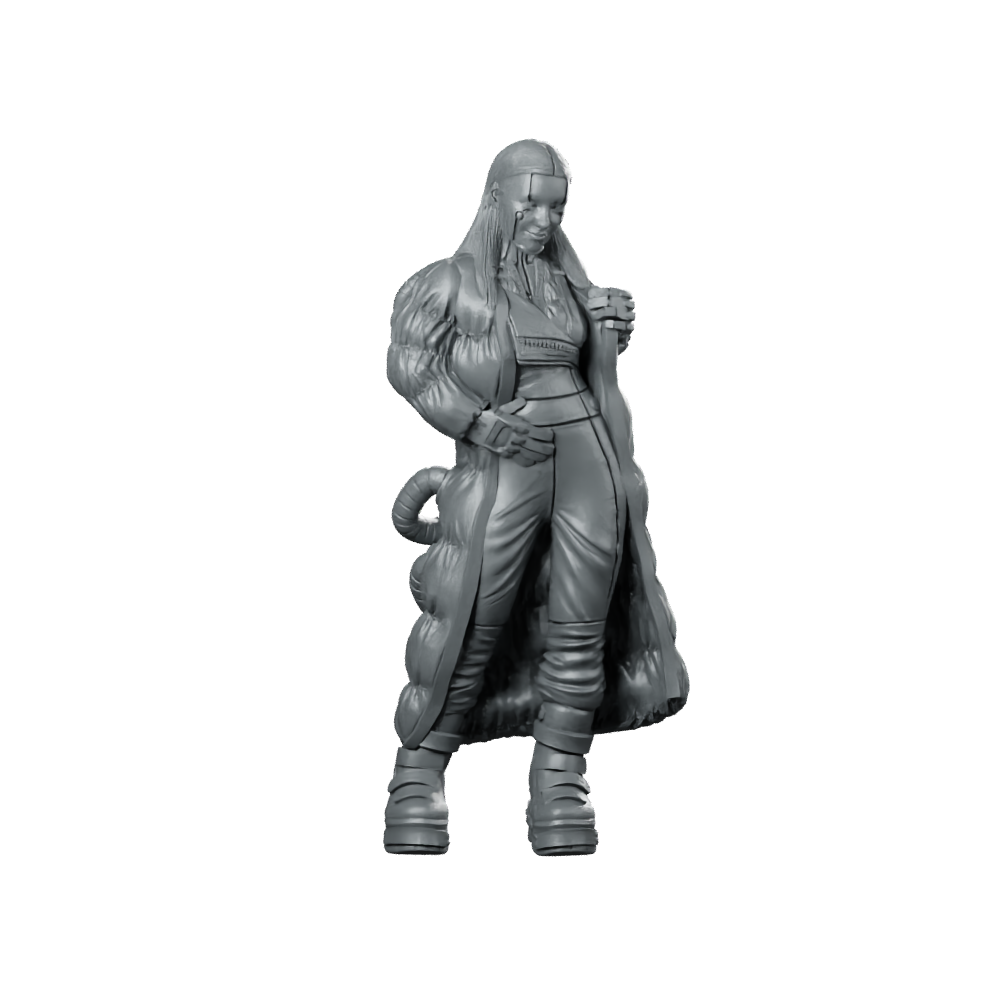 Jujubabe Miniature Tiefling Noble Miniature 360 Spin 01