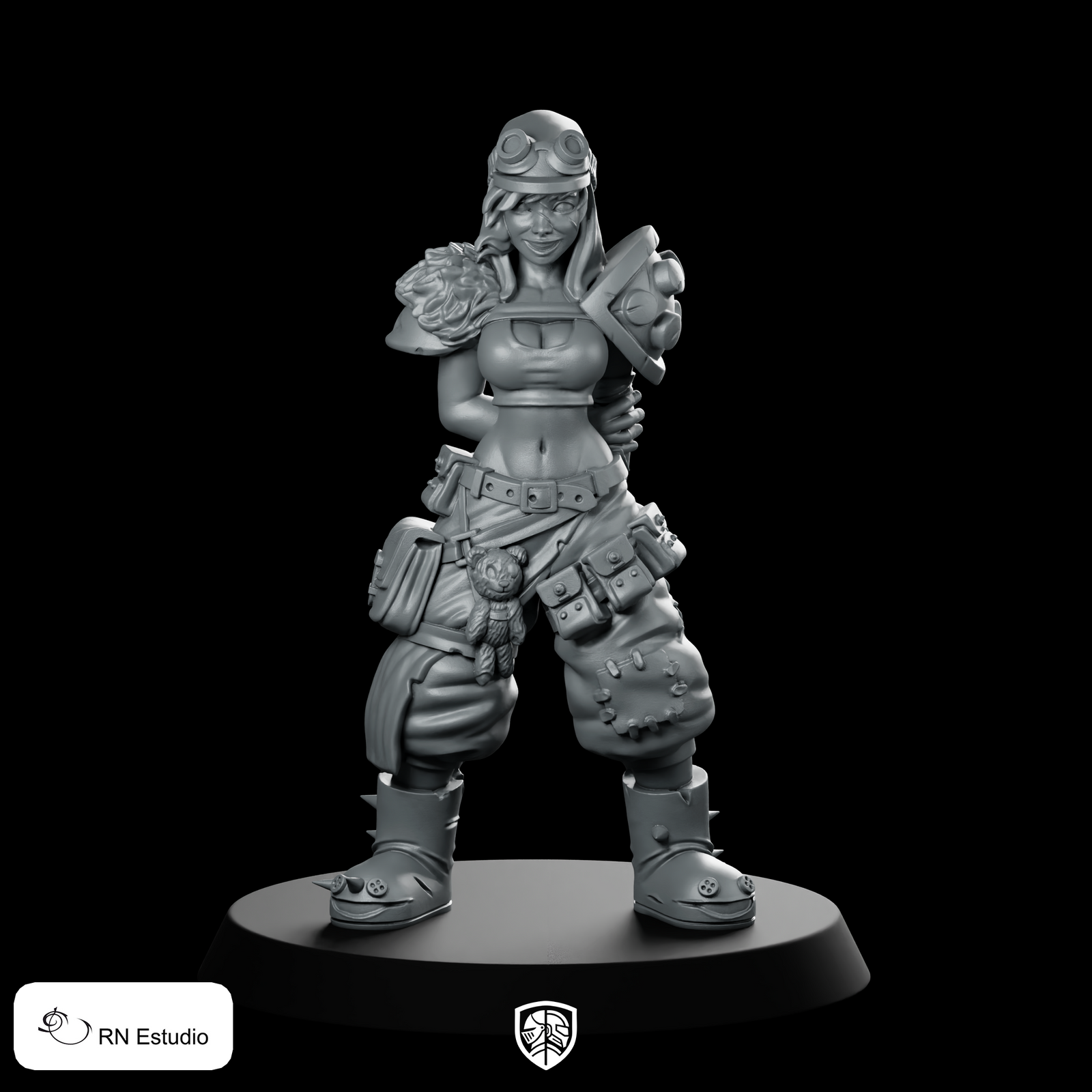 Junk Girl Scrapper Miniature Wasteland Bounty Hunter
