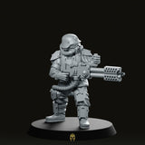 Kaledon Fortis Flame Thrower Pose 1 Miniature -PrintMinis - We Print Miniatures