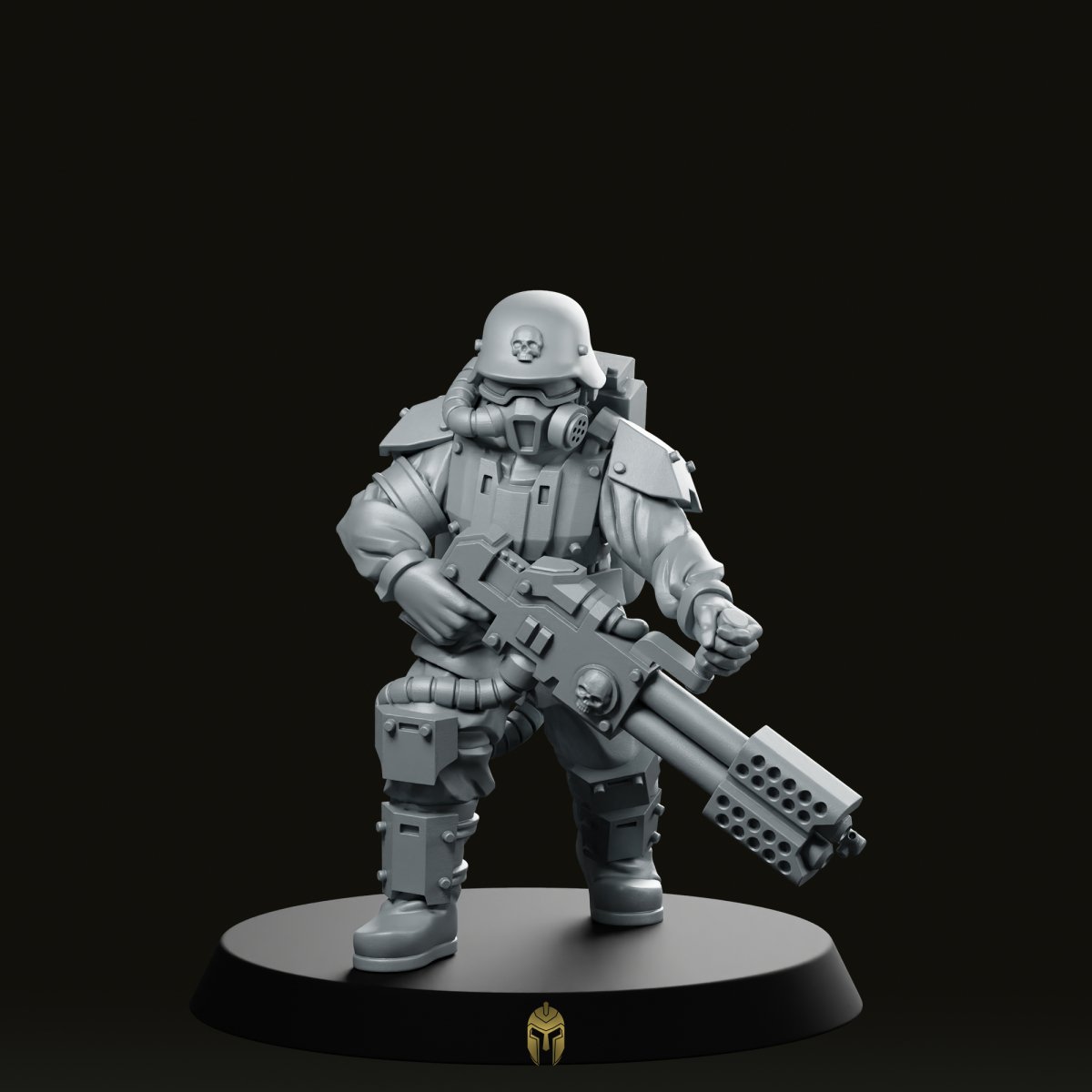 Kaledon Fortis FlameThrower Pose 2 Miniature -PrintMinis - We Print Miniatures