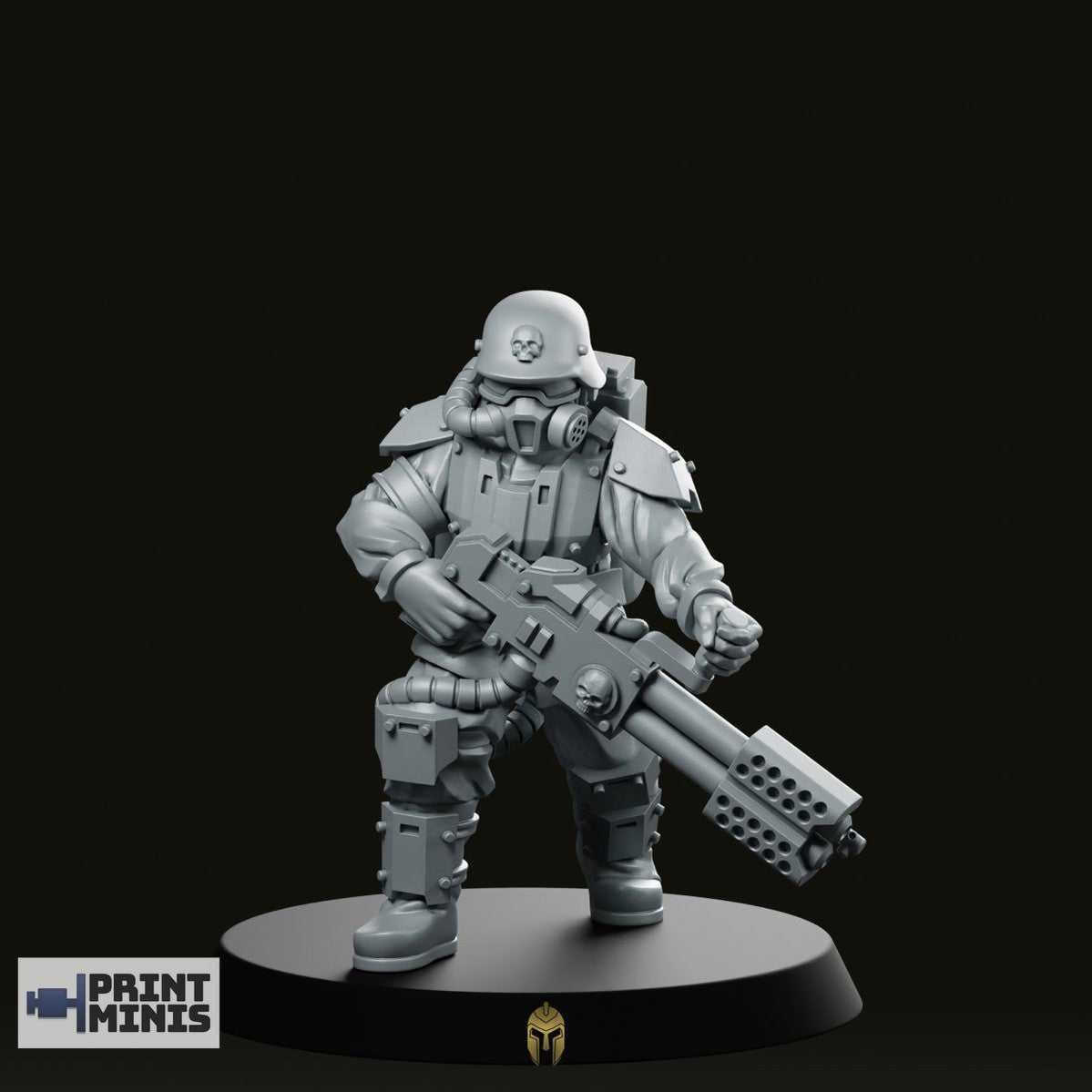 Kaledon Fortis FlameThrower Pose 2 Miniature -PrintMinis - We Print Miniatures