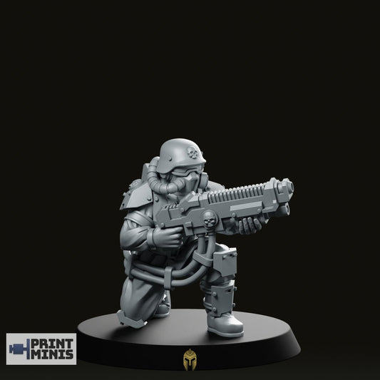 Kaledon Fortis Plasma Rifle Pose 1 Miniature -PrintMinis - We Print Miniatures