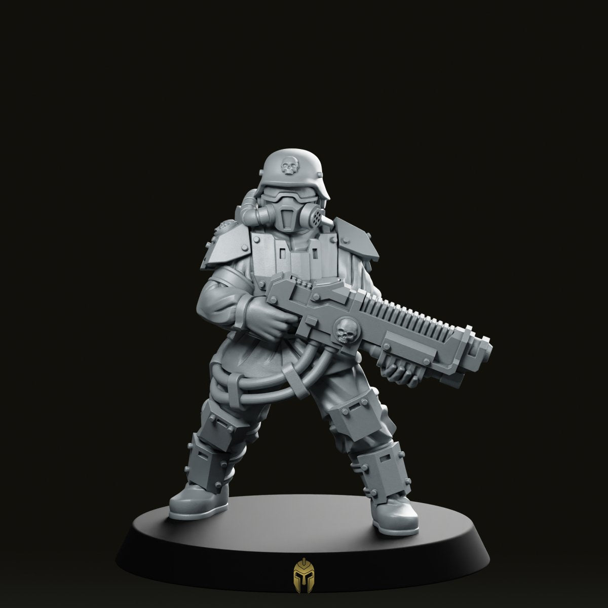 Kaledon Fortis Plasma Rifle Pose 2 Miniature -PrintMinis - We Print Miniatures