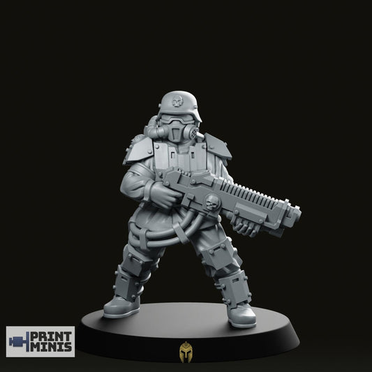 Kaledon Fortis Plasma Rifle Pose 2 Miniature -PrintMinis - We Print Miniatures