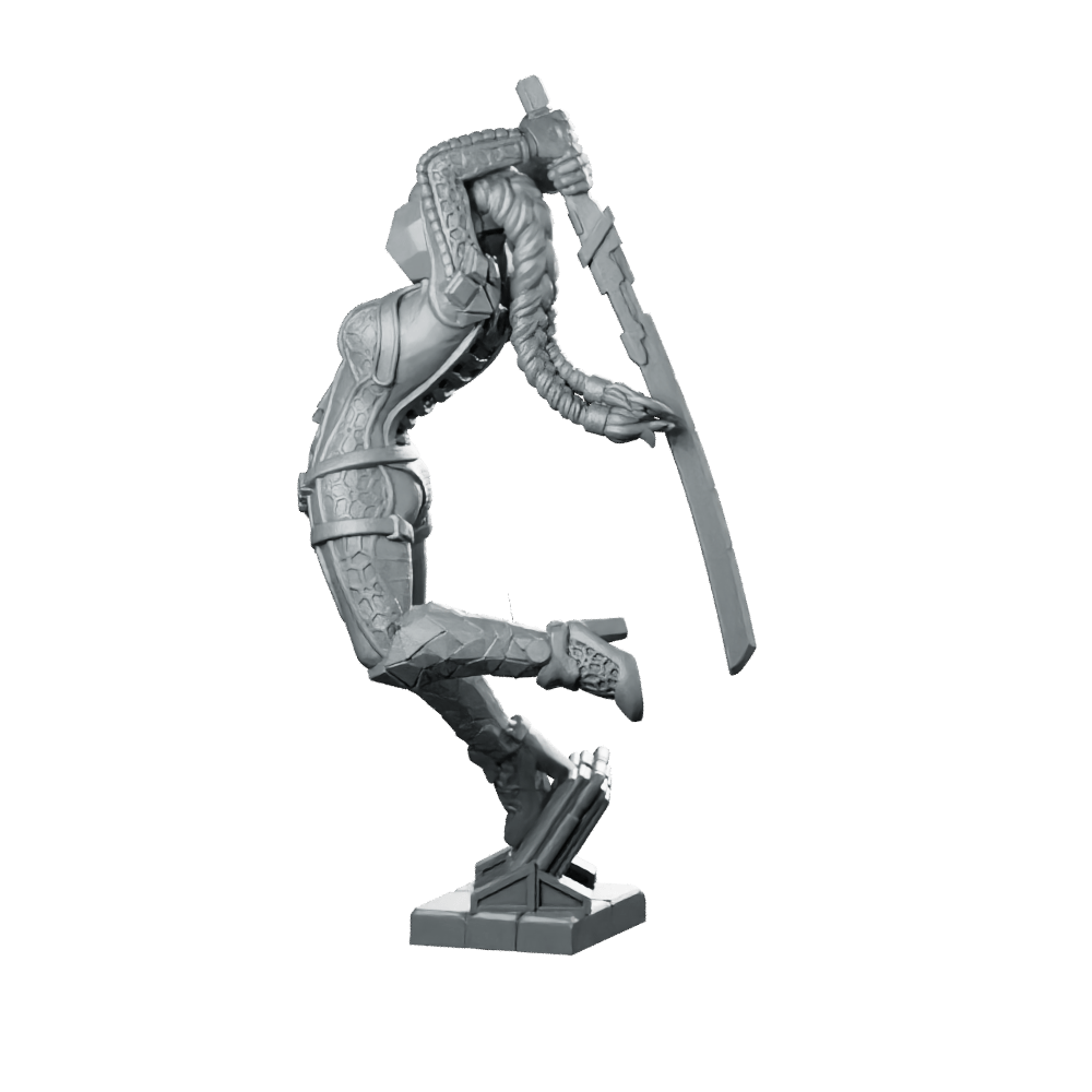 Kamikaze Orphansv4 Cyberpunk Miniature Berserker - Unit9 - We Print Miniatures