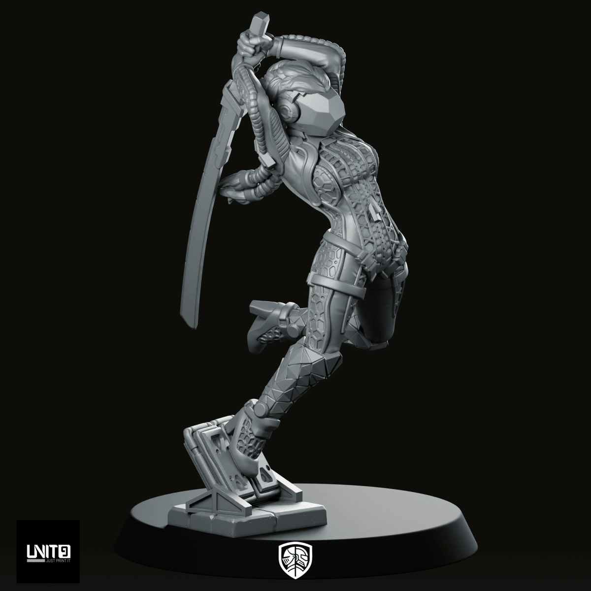 Kamikaze Orphansv4 Miniature - Unit9 - We Print Miniatures