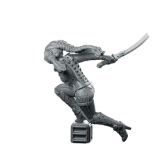 Kamikaze Orphansv5 Miniature Cyberpunk Blade Raider - Unit9 - We Print Miniatures