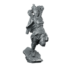 Kamilah Wright Dub Witch 1 Miniature Cyberpunk Miniature 360 Spin 01