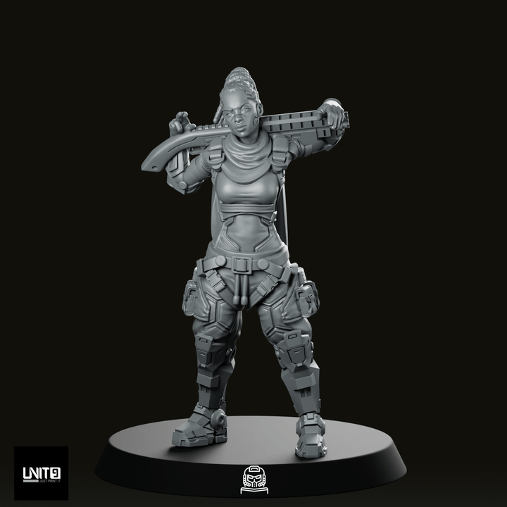 Kamilah Wright Dub Witch 2 Miniature Cyberpunk Psionic