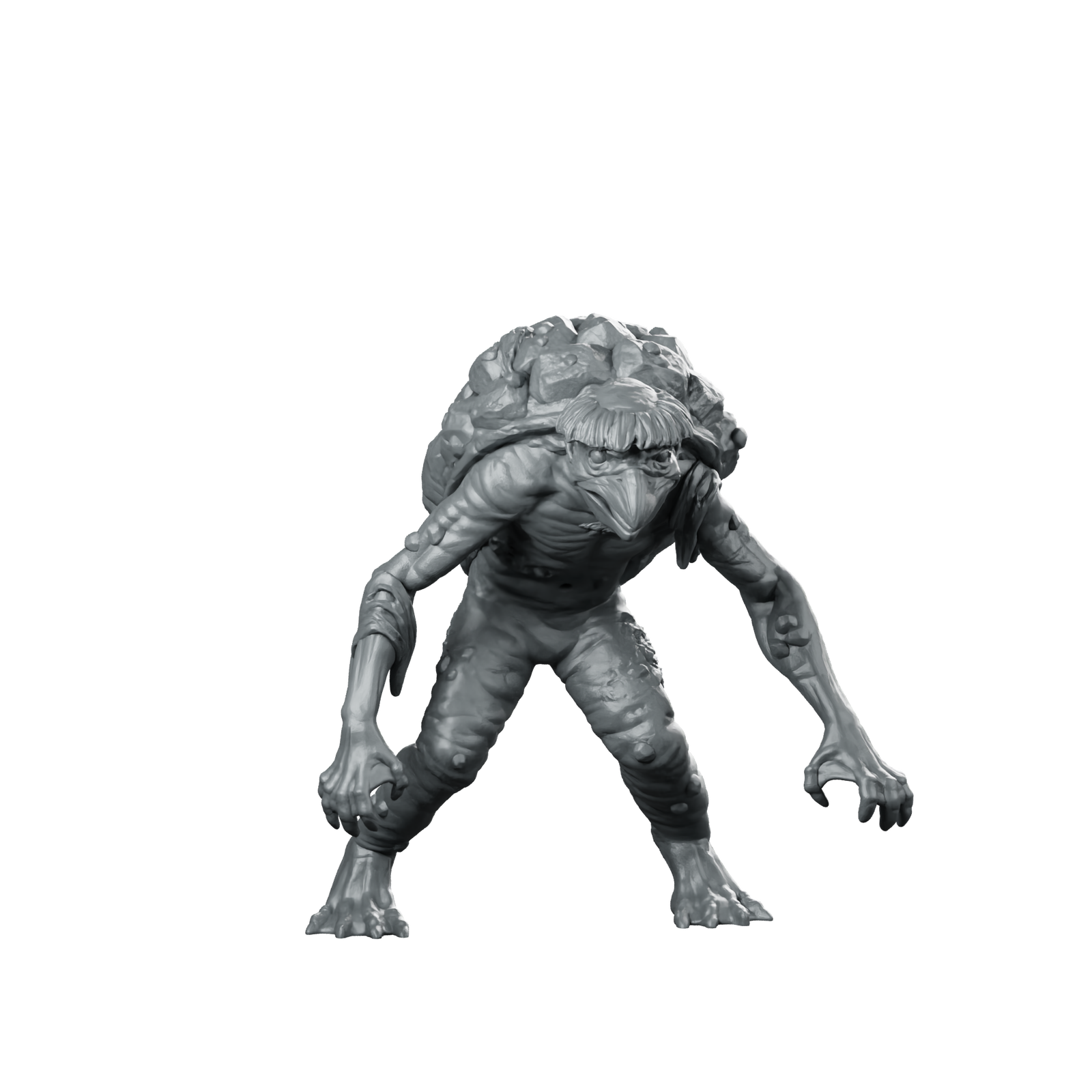 Kappa Miniature Mutant Bloated Creature Resin Miniature 360 Spin 01