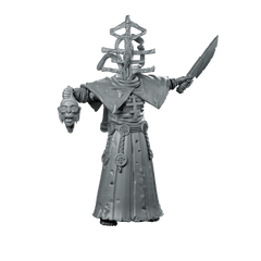 Kar Chorister Of Brutality Miniature Cyberpunk Zealot Enforcer - Papsikels Miniatures - We Print Miniatures