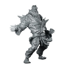Karate Monster Miniature Undead Zombie Brute Spiked Miniature 360 Spin 01
