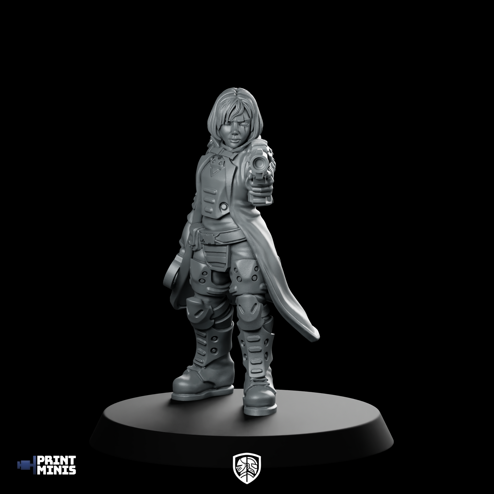 Katja Masked Watch Inspector Miniature Cyberpunk Sniper