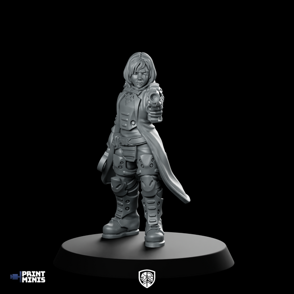 Katja Masked Watch Inspector Miniature Cyberpunk Sniper