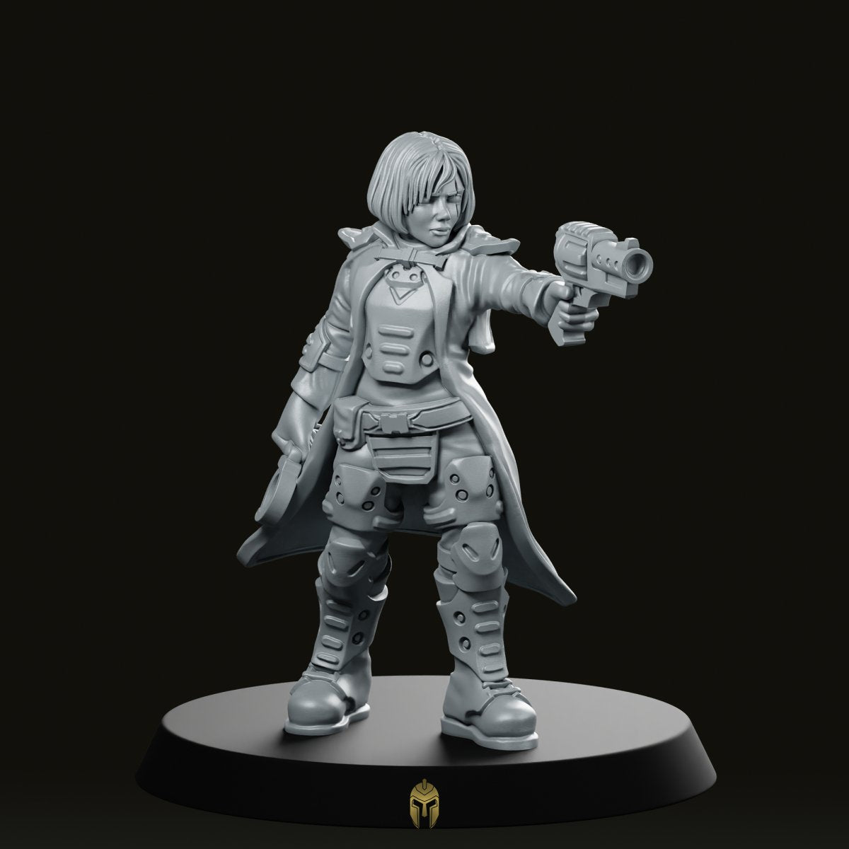 Katja Masked Watch Inspector Miniature -PrintMinis - We Print Miniatures