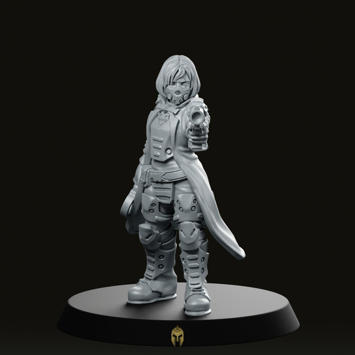 Katja Watch Inspector masked Miniature -PrintMinis - We Print Miniatures