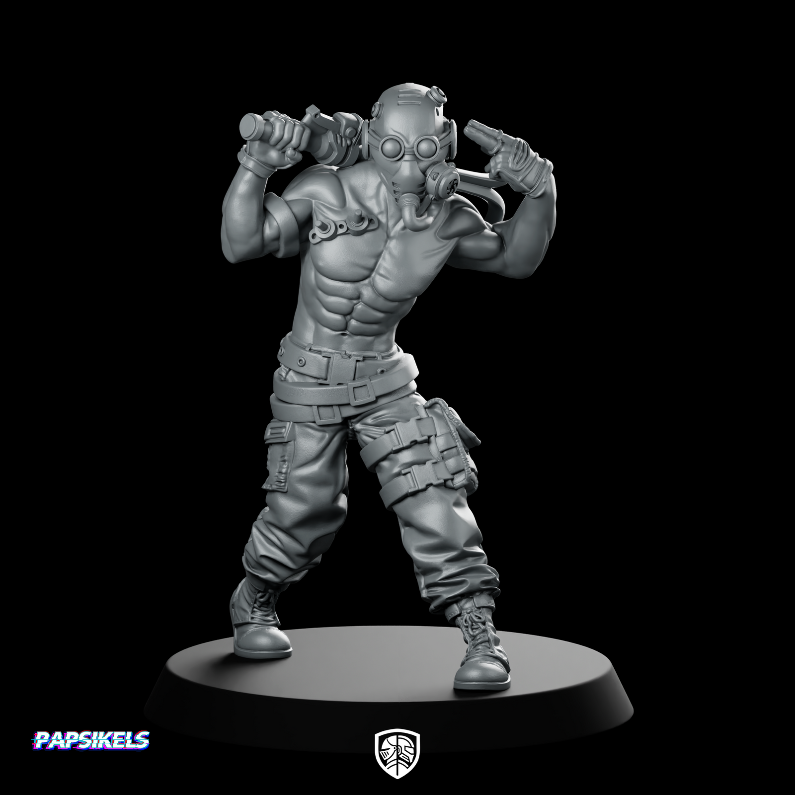 Kenoth Crazy Borderlands Vandal Miniature Cyberpunk Raider