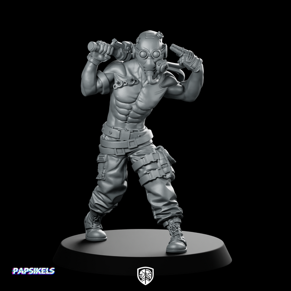 Kenoth Crazy Borderlands Vandal Miniature Cyberpunk Raider