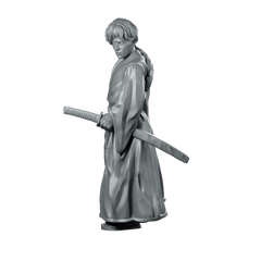 Kenshin Samurai Miniature Mystic Katana Hero Character - RN Estudio - We Print Miniatures