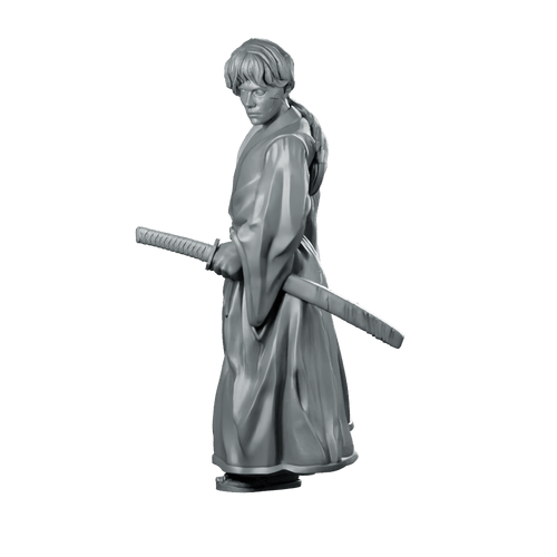 Kenshin Samurai Miniature Mystic Katana Hero Character - RN Estudio - We Print Miniatures