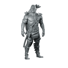 Keokuk Miniature Veteran Warrior Hero Sci - fi Resin - RN Estudio - We Print Miniatures
