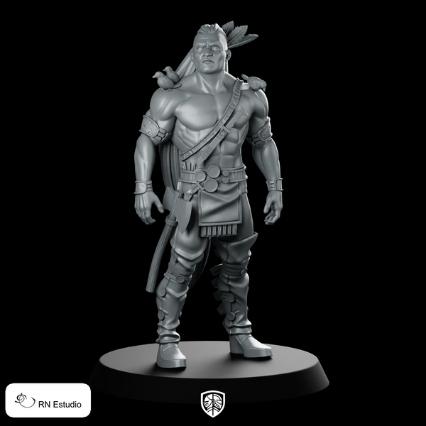 Keokuk Miniature Veteran Warrior Hero Sci-fi Resin
