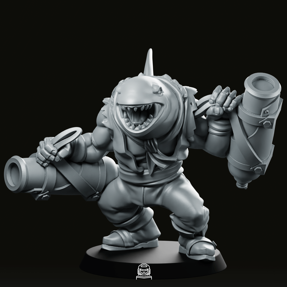 Killer Whale Cannoneer Miniature - CastNPlay - We Print Miniatures