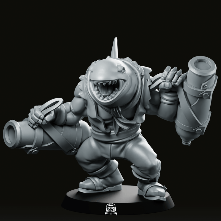 Killer Whale Cannoneer Miniature Pirate Artillery Warrior