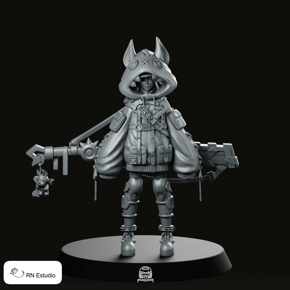 Kira Neon 1 Miniature - RN Estudio - We Print Miniatures