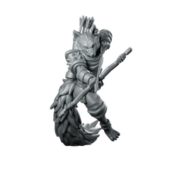 Kitsune Miniature Wolf Archer Miniature 360 Spin 01