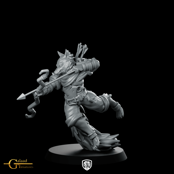 Kitsune Miniature Wolf Archer - Galaad - We Print Miniatures